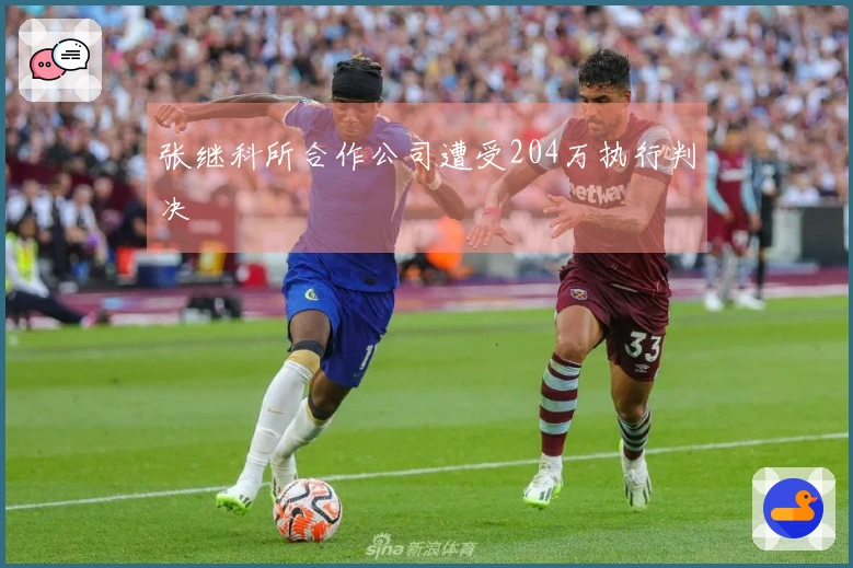 张继科所合作公司遭受204万执行判决