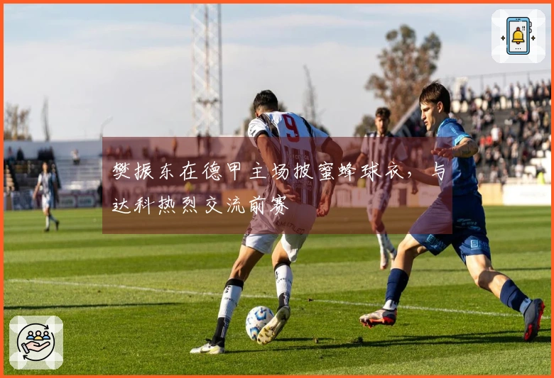 樊振东在德甲主场披蜜蜂球衣，与达科热烈交流前赛