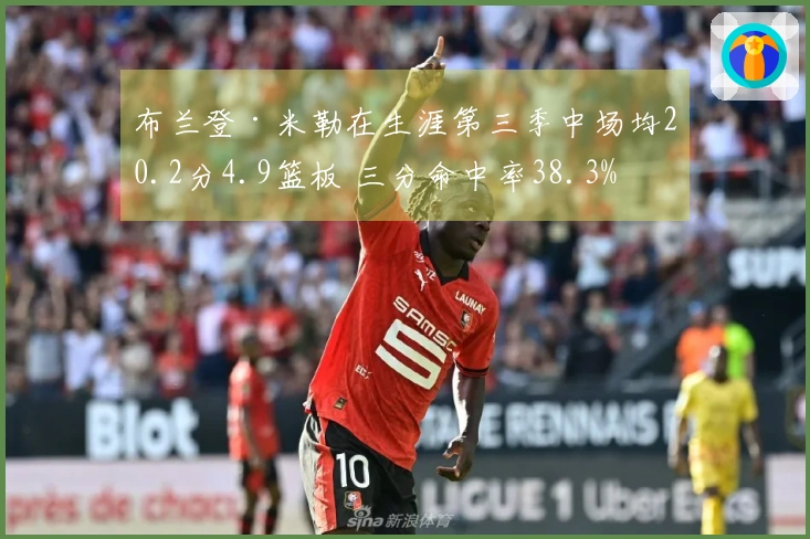 布兰登·米勒在生涯第三季中场均20.2分4.9篮板 三分命中率38.3%